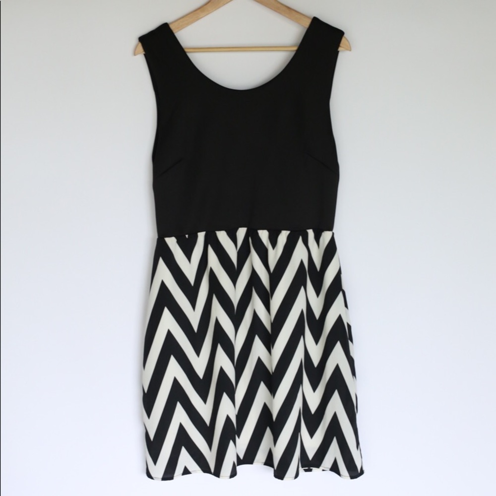 Black &chevron dress